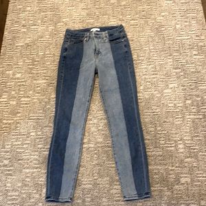 Good American Two-Toned Skinny Jeans Size 4/27